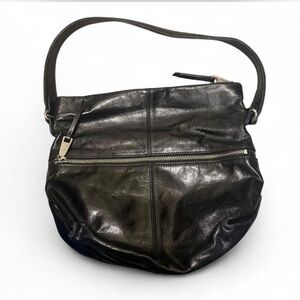 Hobo Intl Slouchy Leather Purse – Classic Black Grunge Goth